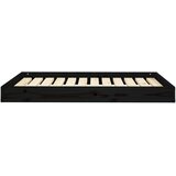  Krevet za pse crna 101,5x74x9 cm od masivne borovine | shoptok.hr