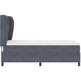  s opruga kutije Tamno siva 200 x 100 cm Baršun | shoptok.hr
