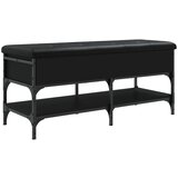  The Living Store Klop za čevlje črna 102x42x45 cm inženirski les - Klop Za Čevlje, (21448262) | Shoptok.si