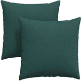 vidaXL Blazine za kavč 2 pcs Temno zelena 80 x 80 cm blago | Shoptok.si