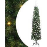 vidaXL Umjetno božićno drvce Zelena 210 cm PVC i čelik i plastika | shoptok.hr