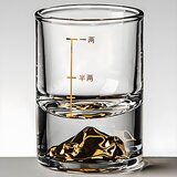  Kristalna čaša s mjernim oznakama - Zlatna / 50ml KP35410 Cene