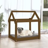 Krevet za pse smeđa boja meda 71x55x70 cm od masivne borovine | Eponuda.ba