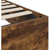  Otomanski krevet s pohranom Dimljeni Hrast 203 x 140 x 25 cm | shoptok.hr