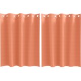 vidaXL Zavjese sa zavjesama 2 pcs Terakota 140 x 140 cm Poliester | shoptok.hr