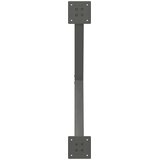  Noge za klubsko mizico v obliki črke X 2 kosa antracit 70 x (30-31) cm jeklo, (22123478) | Shoptok.si