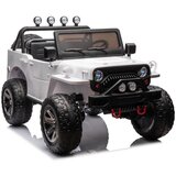 Lean_Toys Retro vojaško vozilo POWER JH102 bele barve 2x24V 4X90W | Shoptok.si