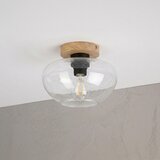  Plafonsko svetlo FLO WOOD 1xE27/15W/230V hrast/prozirno Ø 22 cm | Eponuda.com