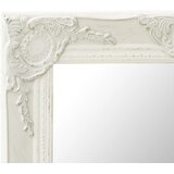  Zidno ogledalo u baroknom stilu 50 x 50 cm bijelo | shoptok.hr