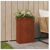 vidaXL Vrtna saksija Rđa 50 x 20 x 75 cm Otporni čelik - Otporni čelik 50 x 20 x 75 cm 1 | shoptok.hr