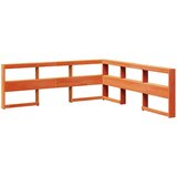  Krevet s regalom za knjige bez madraca 200x200 cm od borovine | shoptok.hr