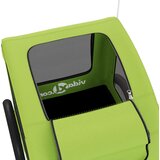 Prikolica za bicikl za ljubimce zelena od tkanine i željeza | shoptok.hr