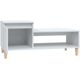  Stolić za kavu sjajni bijeli 100x50x45 cm od konstruiranog drva | shoptok.hr