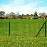 vidaXL Euro ograda 10 x 1 5 m čelična zelena