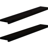  Prozorske klupice 2 kom tamnosmeđe 110x15x2 cm masivne hrast | shoptok.hr