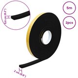  Samoljepljiva pjenasta traka 2 pcs Crna 20mm x 5m CR pjena | shoptok.hr