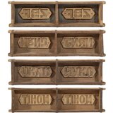  Pladenj 60,5x15x9 cm iz recikliranega lesa | Shoptok.si