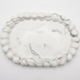  Dizajnerski pladanj Perlica - Bijela / Srebrna KP41114 | shoptok.hr