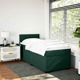 Box spring krevet s madracem tamnozeleni 100x200 cm baršunasti | shoptok.hr