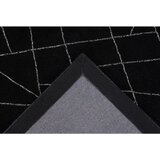 Kayoom RAVNO TKANA PREPROGA Bijou 125 Schwarz / Silber 120/170 cm črna, srebrne barve | Shoptok.si