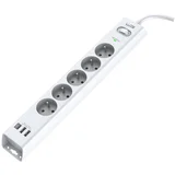 Group - Zaštita od prenapona 5 utičnica + 2xUSB-A + 1xUSB-C bela