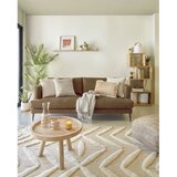 Kave Home Okrogla mizica iz masivnega tika v naravni barvi ø 55 cm Glenda – | Shoptok.si