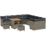  Set od 13 dijelova vrtne sofe s jastučićima siva poli ratan akacija set od 3 dijela vrtnih jela s jastučićima siva poli ratan a | shoptok.hr