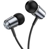 Hoco žične slušalice Jack 3,5 mm sa mikrofonom M108 metalno sive | ePonuda.com