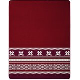 Lesnina XXXL ODEJA Alpine Collection 2026 150/200 cm večbarvno, temno rdeča Cene