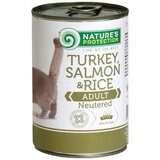 Natures Protection konzerva za mačke - Sterilised - Turkey, Salmon&Rice - 400gr Cene