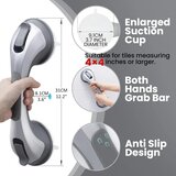 TAILI 2x Oprijemalni vakumski varnostni ročaj za kopalnico - 31 cm | Shoptok.si