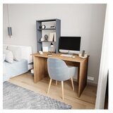 Hanah home radni sto sa policom za knjige aden oak anthracite