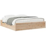 vidaXL Posteljni okvir 200x200 cm trdna borovina Cene