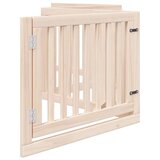 vidaXL Vrata za pse s vratašcima 4 panela sklopiva 320 cm drvo topole | shoptok.hr