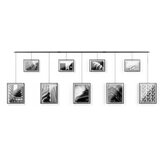 Umbra Crni metalni viseći okviri u setu 9 kom 223x77,5 cm Exhibit – | shoptok.hr