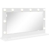 vidaXL ogledalo za ličenje Bela Plastika, steklo 80 x 45 x 18 cm | Shoptok.si