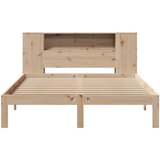 vidaXL Krevet s regalom za knjige bez madraca 120x200 cm od borovine | shoptok.hr