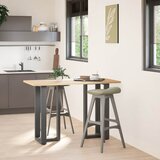  Noge za barski stol T-oblika 2 kom antracit 50x35x(90-91) cm čelik | shoptok.hr