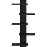  Floating polica za zid Crni hrast 48,5 x 15 x 101 cm | shoptok.hr