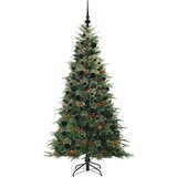 vidaXL Umetno Zložljivo Božično Drevo Zelena 180 cm PE in PVC | Shoptok.si