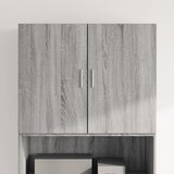  The Living Store Stenska omarica siva sonoma 80x42,5x64 cm inženirski les - Stenska Omarica, (21496150) Cene