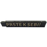 Zidarski metar (Duljina: 2 m, Natpis: Prste k sebi!, Boja: Crne boje) | shoptok.hr