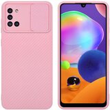 Cadorabo Ohišje, združljiv s Samsungom v Bonbon Pink - Zaščitni pokrov, narejen iz fleksibilnega silikona TPU in z zaščito pred kamero, (20595657) | Shoptok.si