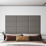  Zidna uzglavlja 12 pcs Svijetlo siva 60 x 30 cm tkanina | shoptok.hr