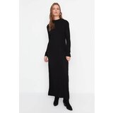Trendyol Black Straight Collar Knitwear Dress | Shoptok.si
