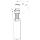 Sapho Plastičan dozator sapuna u sjajno srebrnoj boji 350 ml – | shoptok.hr