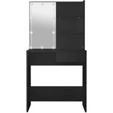  Toaletni stolić s LED svjetlima crni 74 5 x 40 x 141 cm | shoptok.hr