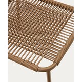 Kave Home Rjav kovinski vrtni stol Talaier - | Shoptok.si