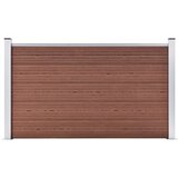 vidaXL Vrtna ograja WPC 180x105 cm rjava, (20765935) | Shoptok.si