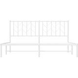  Metalni okvir za krevet s uzglavljem bijeli 160x200 cm | shoptok.hr